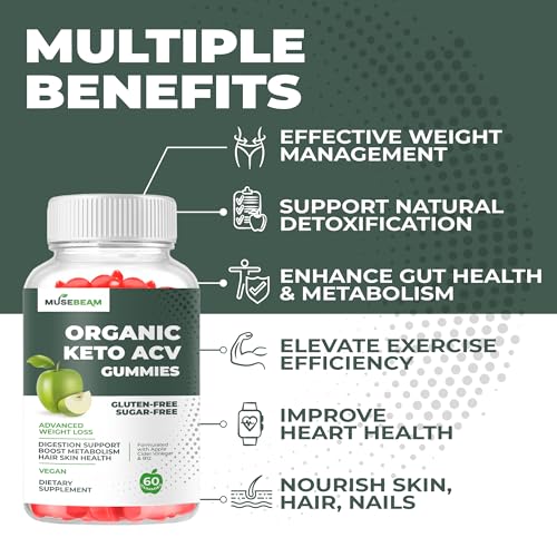 Keto ACV Gummy for Advanced Weight Loss - Gluten Sugar Free Rapid Belly Fat Burner MuseBeam uk supplements