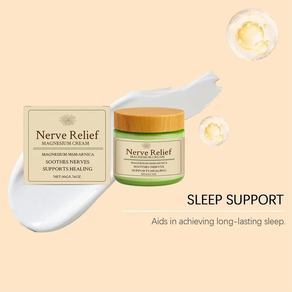 Total Relief Magnesium Cream for Nerve Relief with MSM & Arnica — Soothing Topical Support for Neuropathy & Muscle Relaxation — 2 Pack Value Set (3.52oz Total) Generic uk supplements