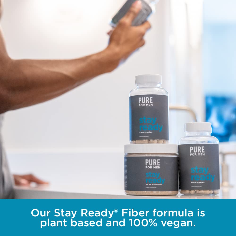 Pure for Men Original Vegan Cleanliness Stay Ready Fiber Supplement Pure for Men uk supplements