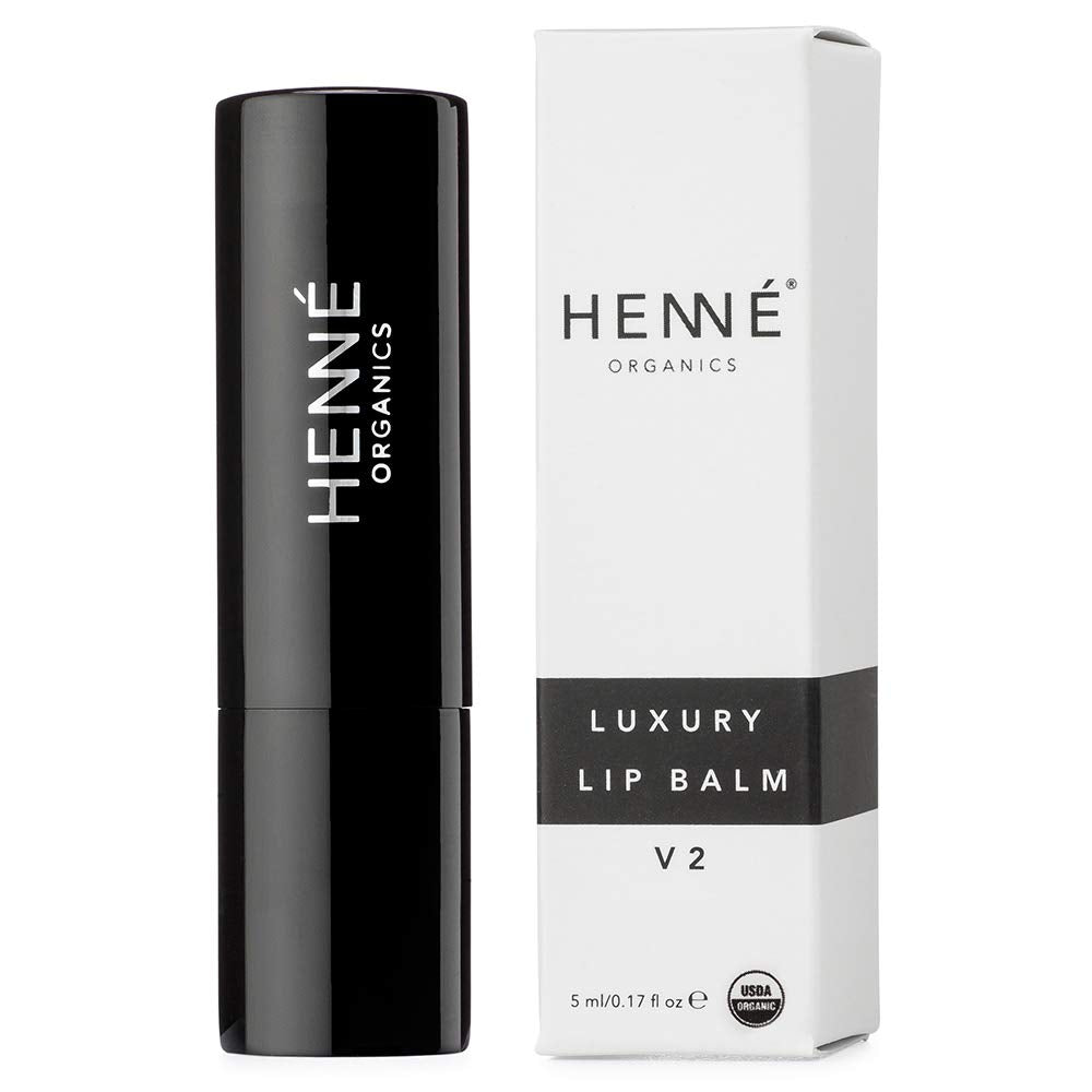 Henné Organics Luxury Lip Balm V2 - Natural and Organic Moisturizer - 0.15 Ounce Stick HennÃ Organics uk supplements