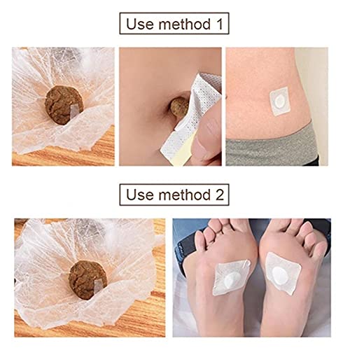 Wormwood Belly Patch,30Pcs Mugwort Abdomen Navel Patch and 30Pcs Moxibustion Patch BEANGG uk supplements