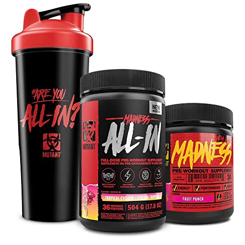 Mutant | Madness and Madness All-in | Double Pre-Workout Bundle | Fruit Punch and Melon Mutant uk supplements