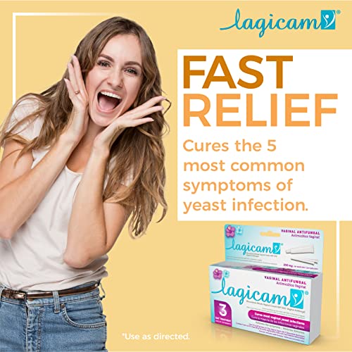Lagicam Vaginal Yeast Infection, Antifungal 3 Day Miconazole Nitrate Treatment Cream, Relief for Itching LAGICAM V uk supplements