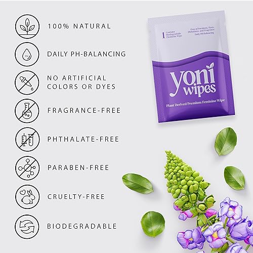 Yoni Wipes - 30 Count Biodegradable & Flushable Feminine Wipes, pH-Balanced, Aloe Vera & Vitamin E Yoni Wipes uk supplements