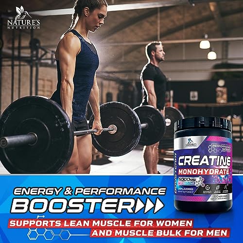 Micronized Creatine Monohydrate Powder - 100% Pure Unflavored Creatine Powder Nature's Nutrition uk supplements