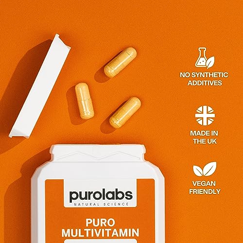Puro Multivitamin - 34 Multivitamins & Minerals - Daily Complex for Men & Women Purolabs uk supplements