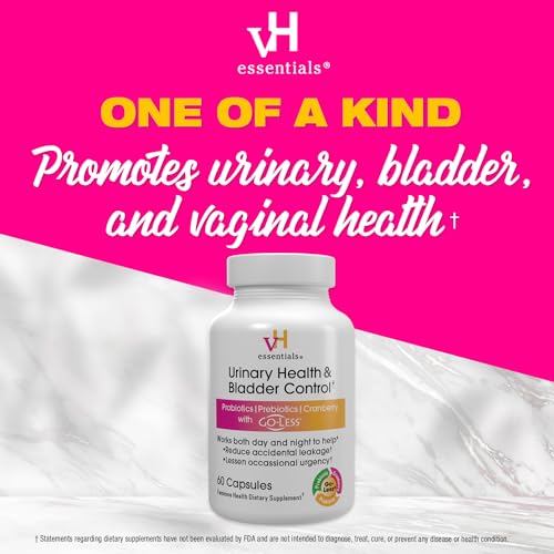 vH essentials Urinary Health & Bladder Control, Cranberry Extract, Prebiotics and Probiotics vH essentials uk supplements