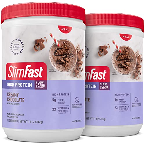 SlimFast High Protein Meal Replacement Shake Powder, 12 Servings (Pack of 2) , Advanced SlimFast uk supplements
