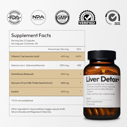 BigVita Liver Detox Vegan Gluten Free Liver Health Supplement Cleanse Detox & Repair BigVita uk supplements