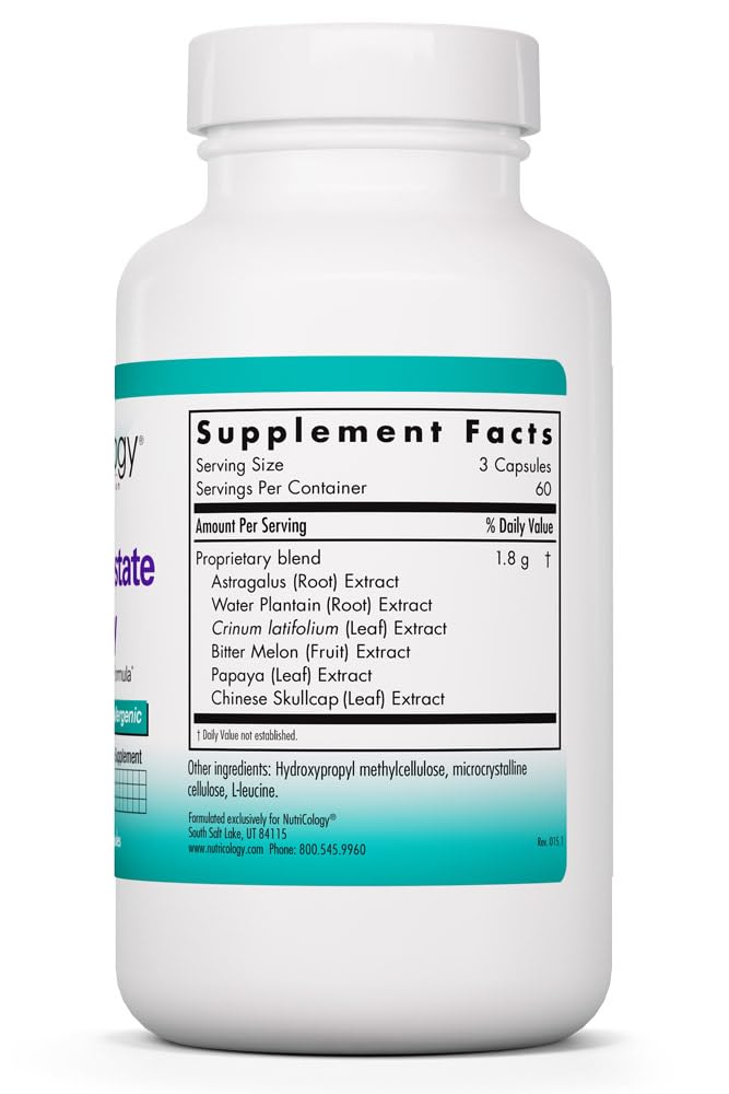 NutriCology Healthy Prostate & Ovary - Herbal Blend with Crinum Latifolium - Hormone Support for Men & Women - Vegetarian Capsules - Hypoallergenic Formula - 60 Servings - 180 Count Allergy Research Group uk supplements
