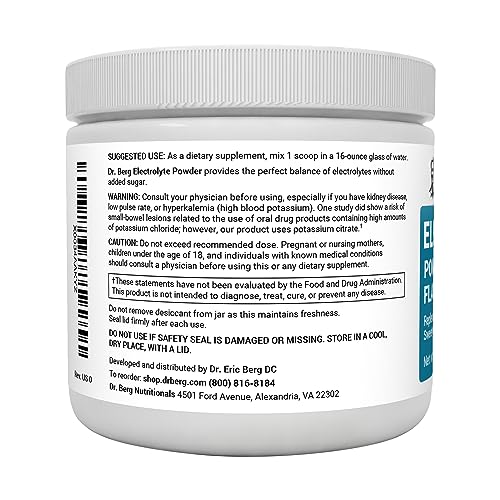 Dr. Berg Hydration Keto Electrolyte Powder - Enhanced w/ 1,000mg of Potassium Dr. Berg Nutritionals uk supplements