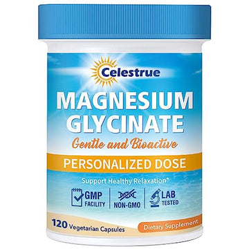 Celestrue Magnesium Glycinate, Fully-Chelated, Optimal Absorption, Gentle on The Stomach Celestrue uk supplements