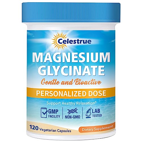 Celestrue Magnesium Glycinate, Fully-Chelated, Optimal Absorption, Gentle on The Stomach Celestrue uk supplements