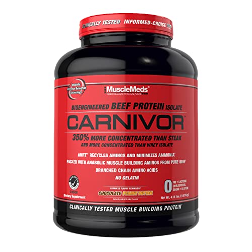MuscleMeds Carnivor Beef Protein Isolate Powder, Chocolate Peanut Butter, 4.14 Pound MuscleMeds uk supplements