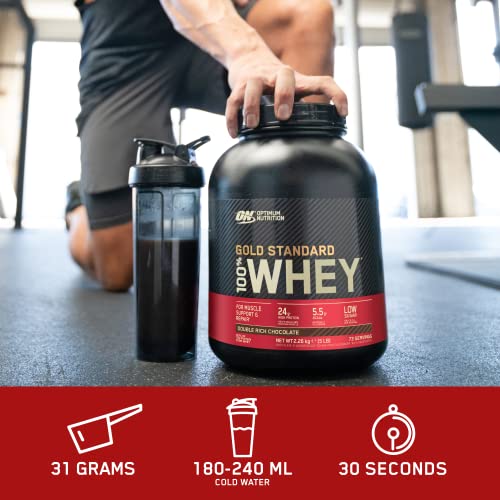 Optimum Nutrition Gold Standard 100% Whey Muscle Building and Recovery Protein Powder Optimum Nutrition uk supplements