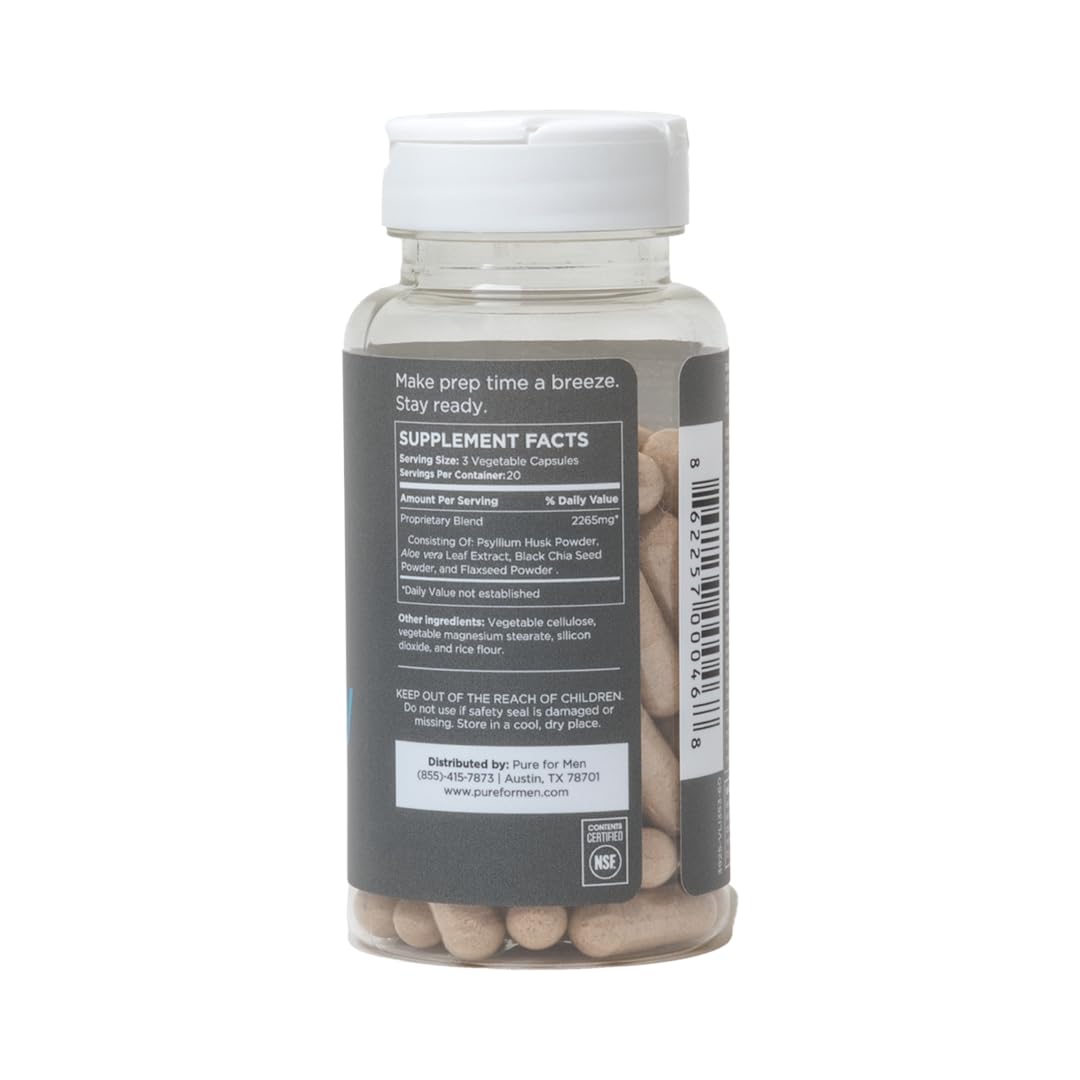Pure for Men Original Cleanliness Stay Ready Fiber Supplement | Helps Promote Pure for Men uk supplements