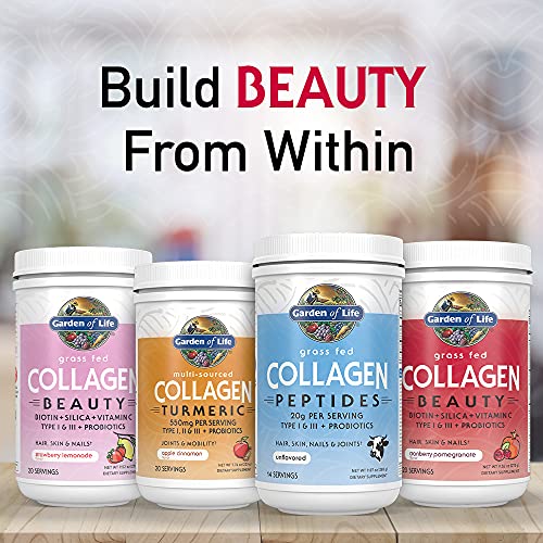 Garden of Life Grass Fed Collagen Beauty - Strawberry Lemonade, 20 Servings - Collagen Garden of Life uk supplements