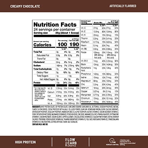 SlimFast High Protein Meal Replacement Shake Powder, 12 Servings (Pack of 2) , Advanced SlimFast uk supplements