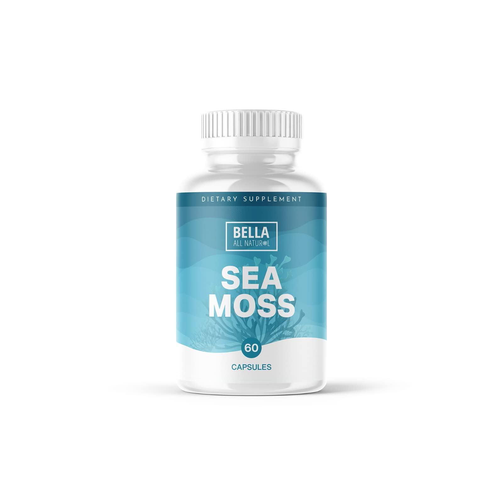 Bella All Natural Sea Moss Vitamins | Pure Sea Moss | Irish Sea Moss, 60 Capsules Bella All Natural uk supplements