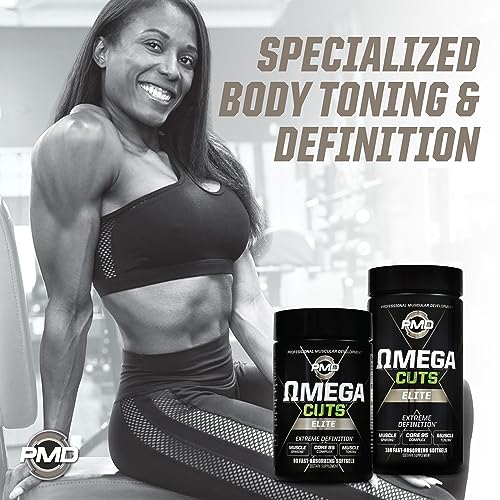 PMD Sports Omega Cuts Elite Fat Loss-Muscle Defining Formula - Omega Fatty Acids PMD uk supplements