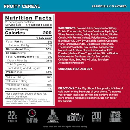 BSN SYNTHA-6 Whey Protein Powder with Micellar Casein, Milk Isolate, Fruity Cereal BSN uk supplements