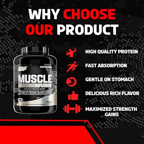 Nutrex Research Whey Protein Powder, Vanilla Muscle Infusion Whey Isolate w/EAA Nutrex Research uk supplements