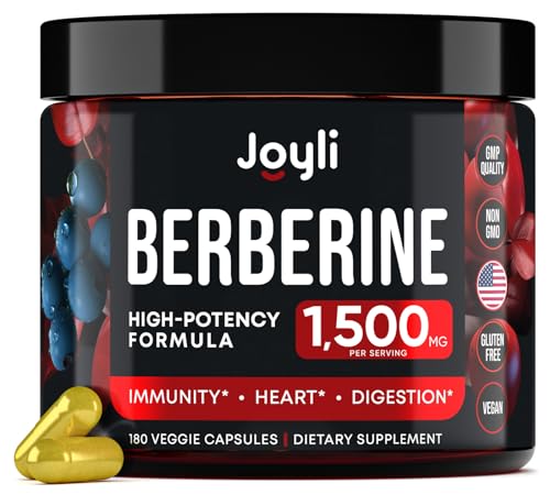 Berberine Supplement - Berberine 1500MG for Diet, GI Health & Water Loss - Pure Berberine JOYLI Nutrition uk supplements