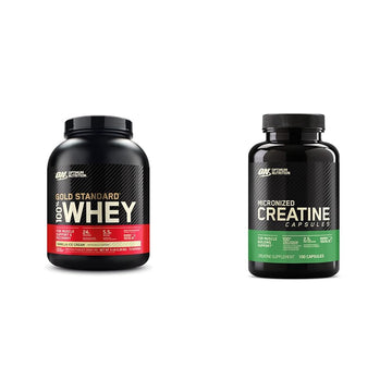 Optimum Nutrition Gold Standard 100% Whey Protein Powder, Vanilla Ice Cream & Microniz Optimum Nutrition uk supplements