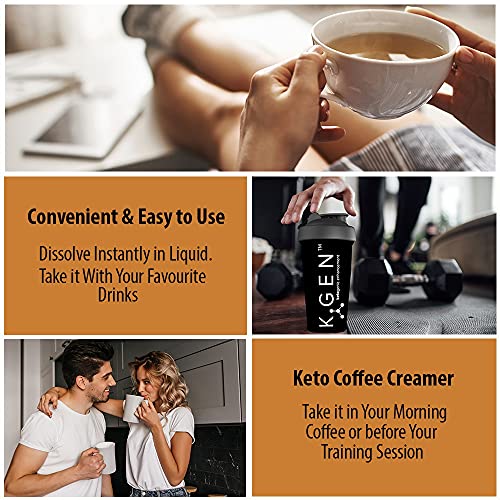 Instant Bulletproof Keto Coffee Creamer UK Made Collagen Latte | Butter Powder, Coconut MCTs & Vitamin C K GEN ketogenic enhancement uk supplements