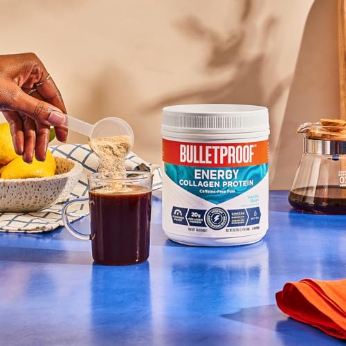 Bulletproof Vanilla Bean Energy Collagen Protein Powder, 18.3 Ounces, Caffeine-Free Fuel Bulletproof uk supplements