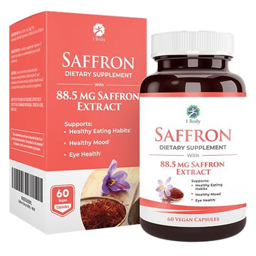 1 Body Saffron Extract 8825 – Antioxidant & Mood Support Saffron Supplement 1 Body uk supplements