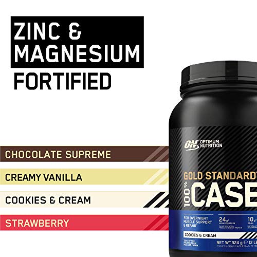 Optimum Nutrition Gold Standard 100% Casein Slow Digesting Protein Powder with Zinc Optimum Nutrition uk supplements