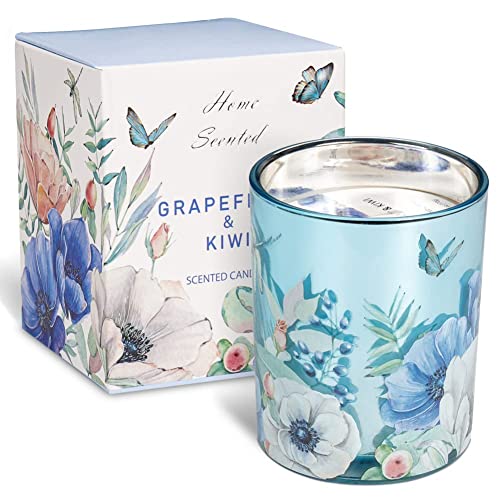 Grapefruit & Kiwi Scented Candles for Home Aromatherapy Candle Gifts for Women, Long Lasting Glass Briful uk supplements