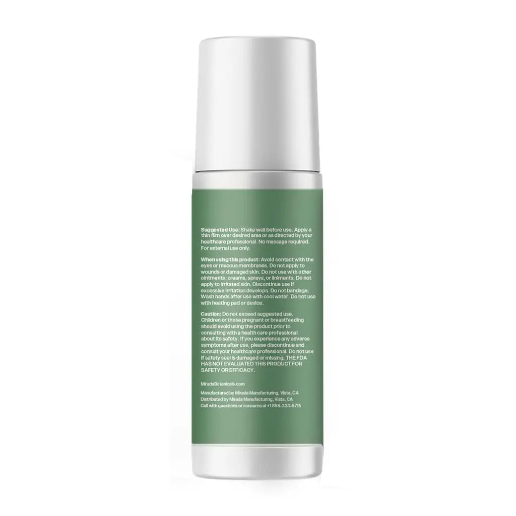 Mirada Botanicals Hemp Cooling Relief Roll-On – 2000mg - Menthol & Arnica – Muscle & Joint Support Mirada Botanicals uk supplements