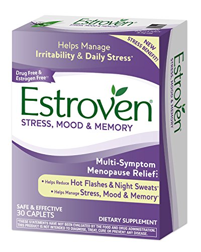 Estroven Stress Plus Mood & Memory | Menopause Relief Dietary Supplement | Safe Multi-Symptom Relief Estroven uk supplements