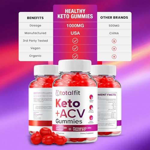 (3 Pack) Total Fit Keto ACV Gummies - Official - Keto TotalFit ACV Advanced Formula Plus Rillvo uk supplements