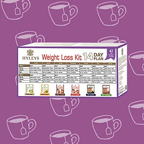 Hyleys 14 Day Weight Loss Tea - 42 Tea Bags (1 Pack), Detox Tea for Cleanse HYLEYS uk supplements