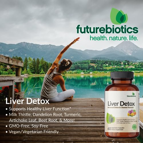 Futurebiotics Liver Detox Advanced Detox & Cleanse Formula Supports Healthy Liver Function Futurebiotics uk supplements
