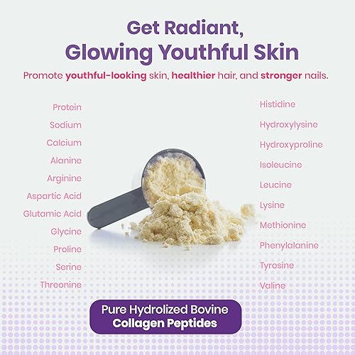 JeaKen - Unflavored Collagen Peptides Powder from Grass-Fed Bovine Sources - Sugar-Free Hydrolyzed Collagen JeaKen uk supplements