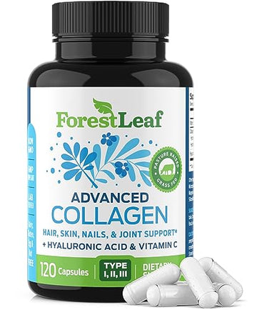 ForestLeaf Multi Collagen Pills with Hyaluronic Acid + Vitamin C, 120 Caps ForestLeaf uk supplements