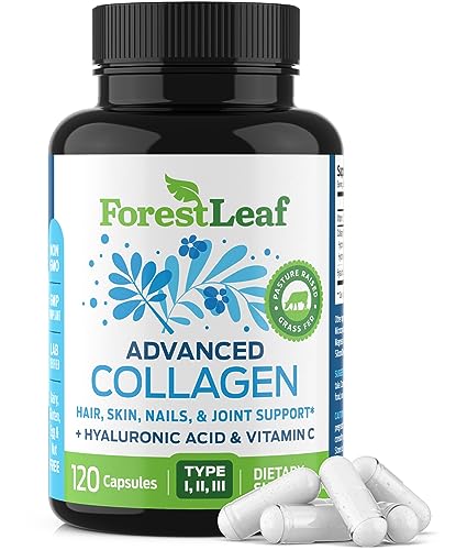 ForestLeaf Multi Collagen Pills with Hyaluronic Acid + Vitamin C, 120 Caps ForestLeaf uk supplements