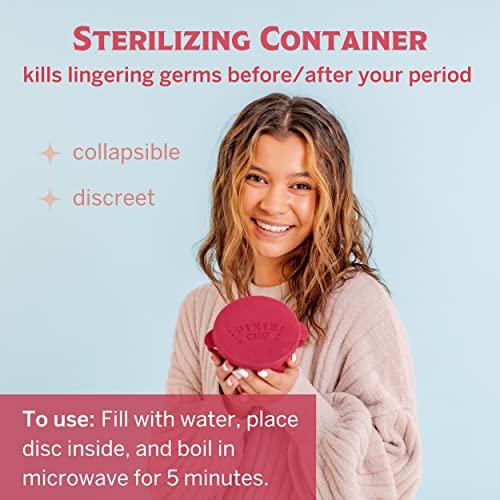 Pixie Menstrual Disc Kit - Best Period Disc Starter Kit - 2 Discs, 20 Wipes, Wash, Lube, Public Restroom Pixie Cup uk supplements