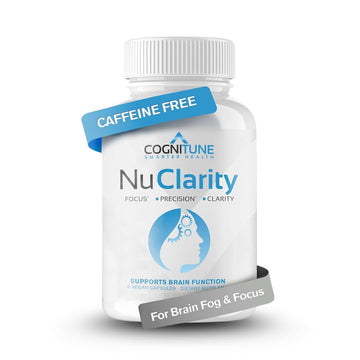 CogniTune NuClarity Brain Supplement for Memory and Focus - Caffeine-Free Nootropic for Mental Clarity Without Jitters - with Ginkgo Biloba, Bacopa Monnieri, Alpha-GPC for Cognitive Support CogniTune uk supplements