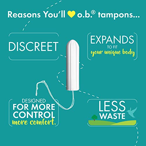 o.b. Pro-Comfort Non-Applicator Tampons, Super Absorbancy, 40 Count (Pack of 1) o.b. uk supplements
