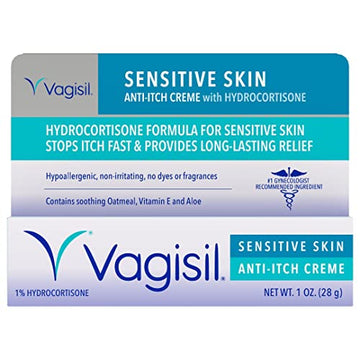 Vagisil Maximum Strength Feminine Anti-Itch Cream for Women, Sensitive Skin Formula with Hydrocortisone Vagisil uk supplements