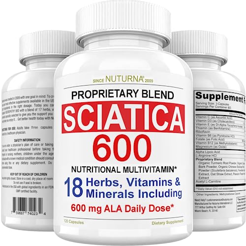 Sciatica Supplement with 600 mg Alpha Lipoic Acid - Sciatic Nerve Support Nuturna uk supplements