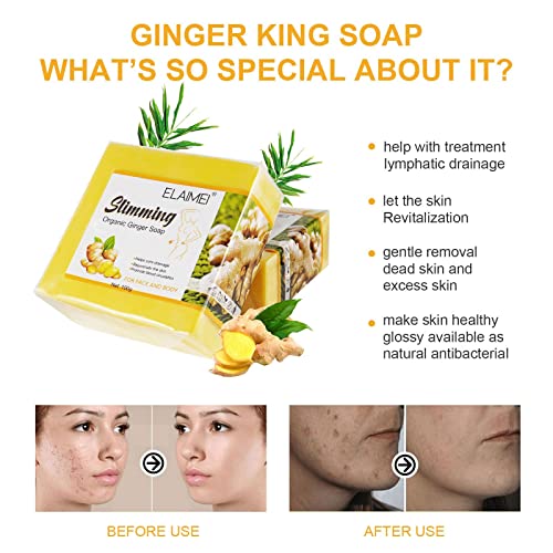 REVIGLAM Ginger Bar Soap, Vegan Slimming Ginger Bath Soap, Effective Weight Loss REVIGLAM uk supplements
