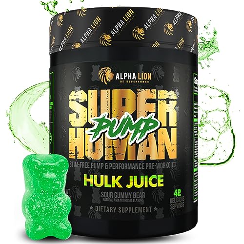 ALPHA LION Superhuman Pump Pre Workout Powder, Nootropic Caffeine & Stim Free ALPHA LION uk supplements