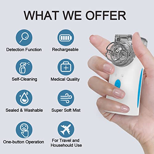 Portable Nebulizer - Rechargeable Nebulizer Machine for Adults and Kids Naweti uk supplements