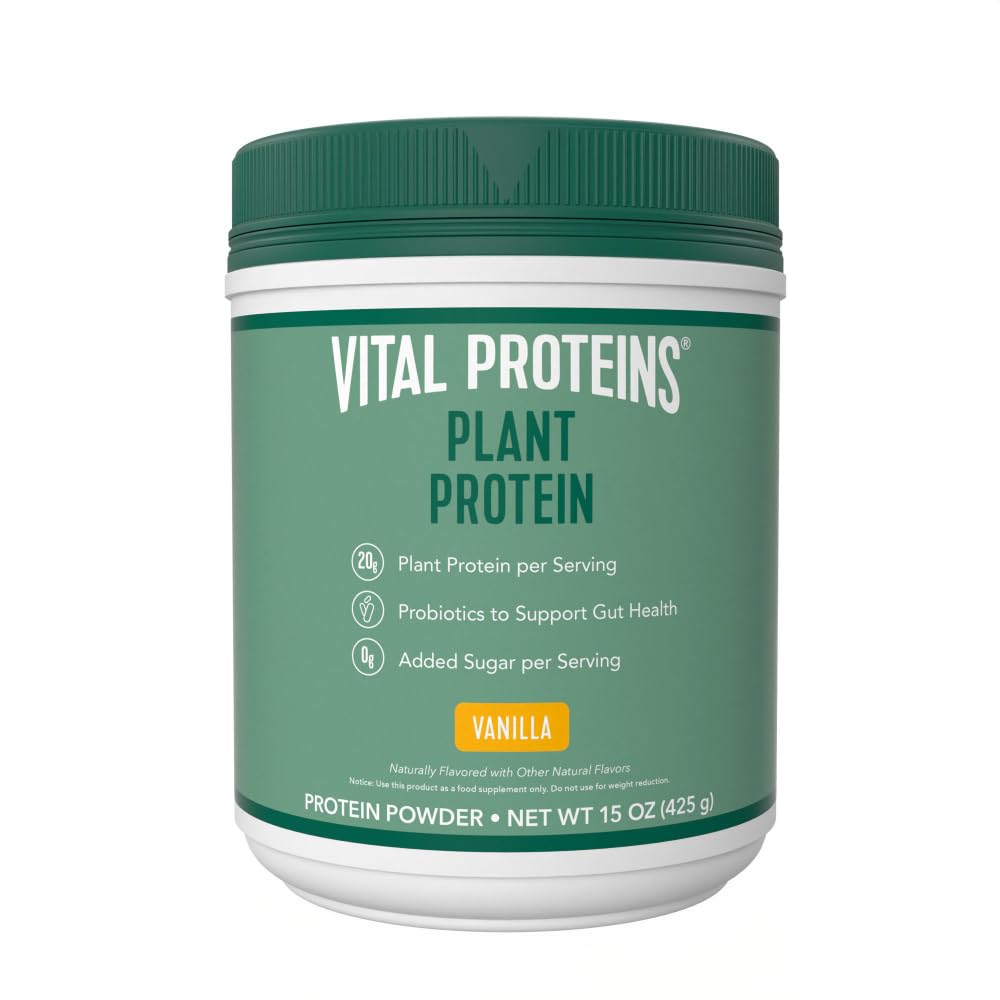 Vital Proteins Collagen Peptides Powder, 9.33 oz Unflavored + 15 oz Vanilla Plant Protein Vital Proteins uk supplements